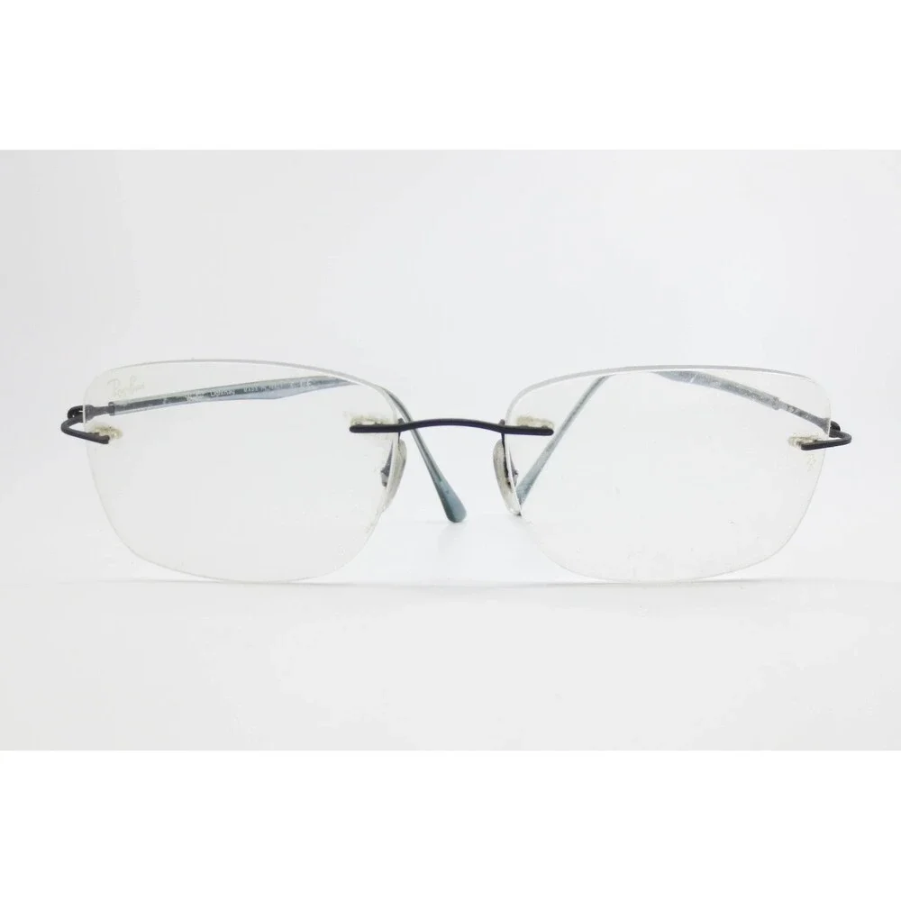 Ray-Ban RB8725 Light Ray Blue Rimless Metal Eyeglass Frames